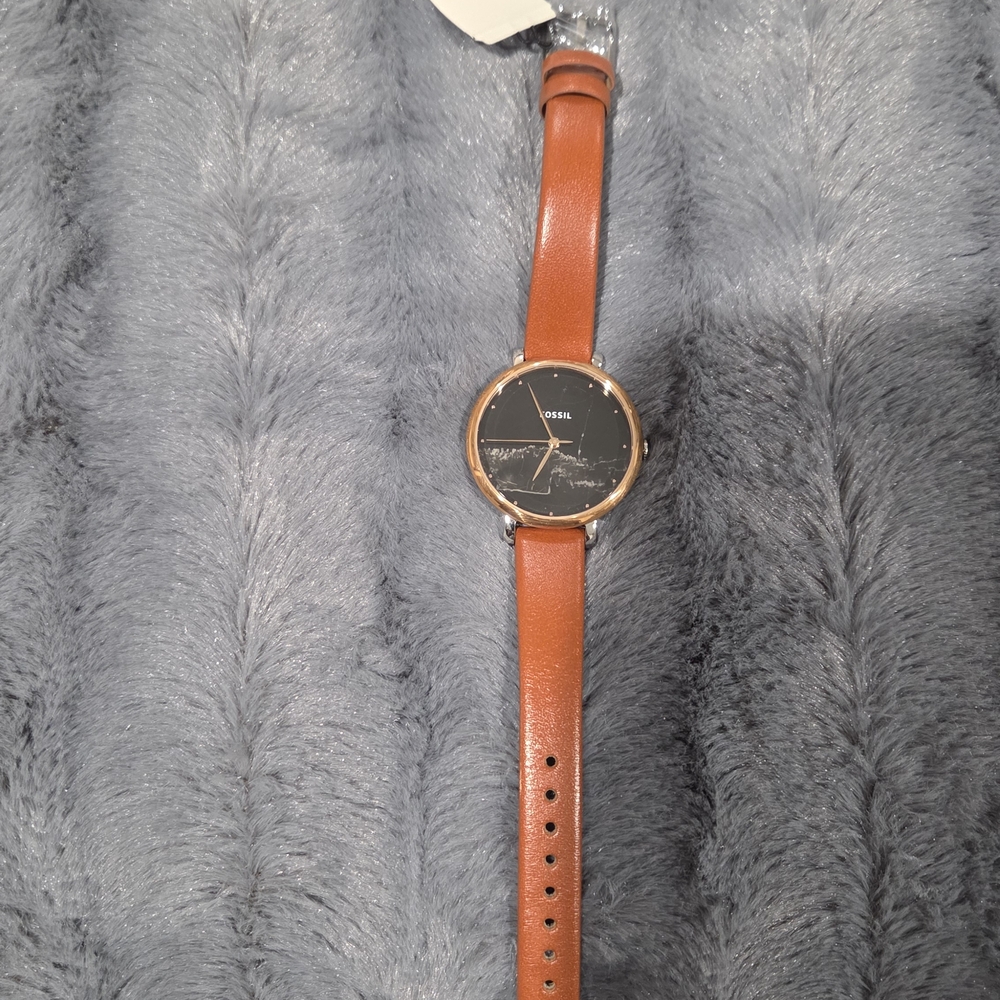 Fossil Brown Leather Strap Watch